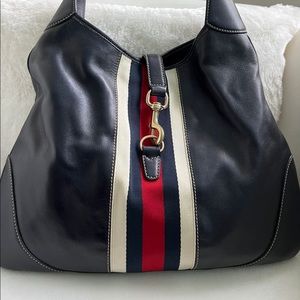 Navy Blue Jackie Vintage Gucci Hobo